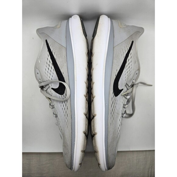 Nike Flex 2017 RN Shoes Mens 15 Pure Platinum Wolf Grey Running Athletic Sneaker - Picture 6 of 8
